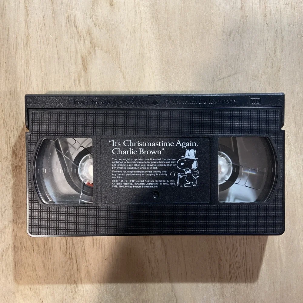IT'S CHRISTMASTIME AGAIN, CHARLIE‎ BROWN - VHS Animated Christmas Video Tested